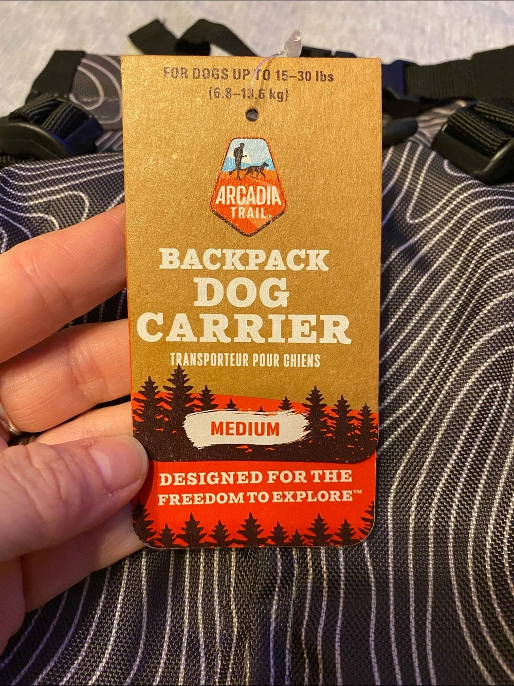 Arcadia Trail Dog Carrier Backpack Medium NWT